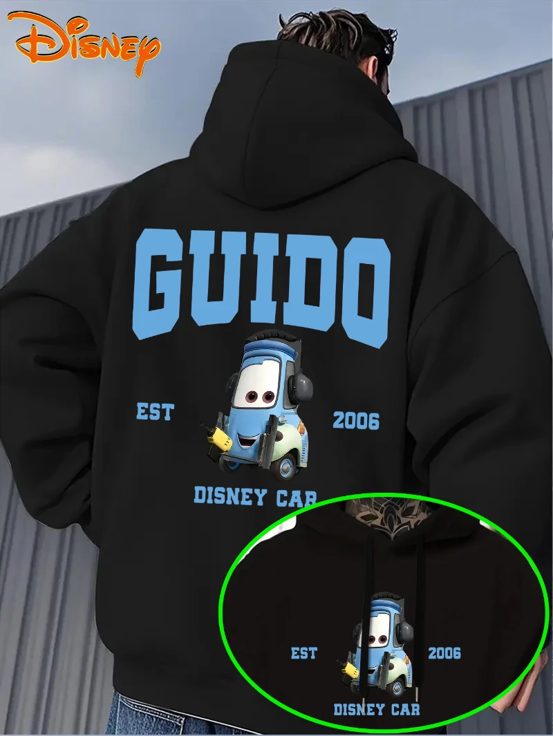 

Men's Hoodie - Car Movie Lightning McQueen Pullover Sweatshirt Loose Hoodie Fan Birthday Gift Disney Pixar Cars