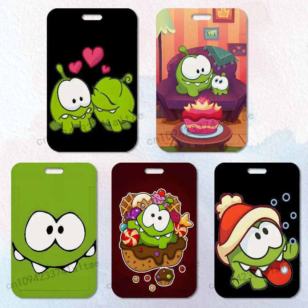 

Game Cut the rope gold Card Holder Durable With Carabiner Name Tag Vertical ID Badge Holders Credentials Protection