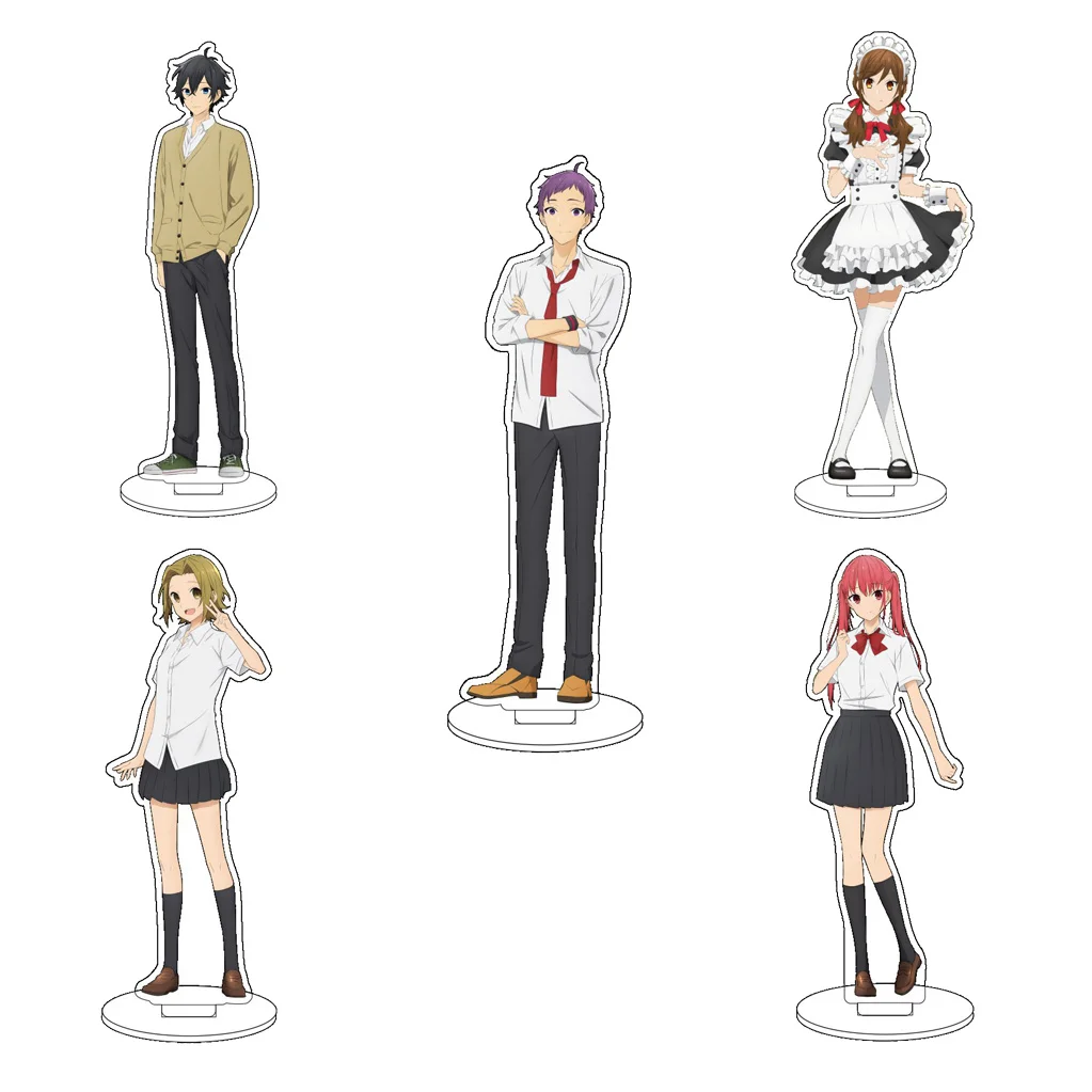 Anime Horimiya 16CM ‌   Figuras de Acrílico Hori Kyouko, Miyamura Izumi, Yoshikawa Yuki, Isikawa Tooru, Ornamentos para Presentes de Natal