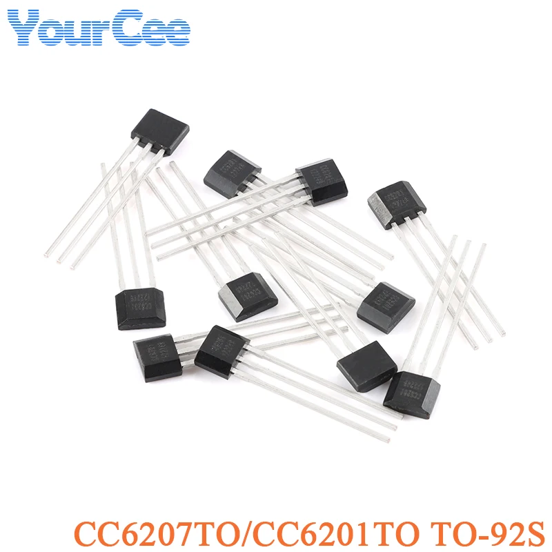 20pcs CC6207TO CC6201TO TO-92S All Polar Micro Power Hall Effect Switch Sensor