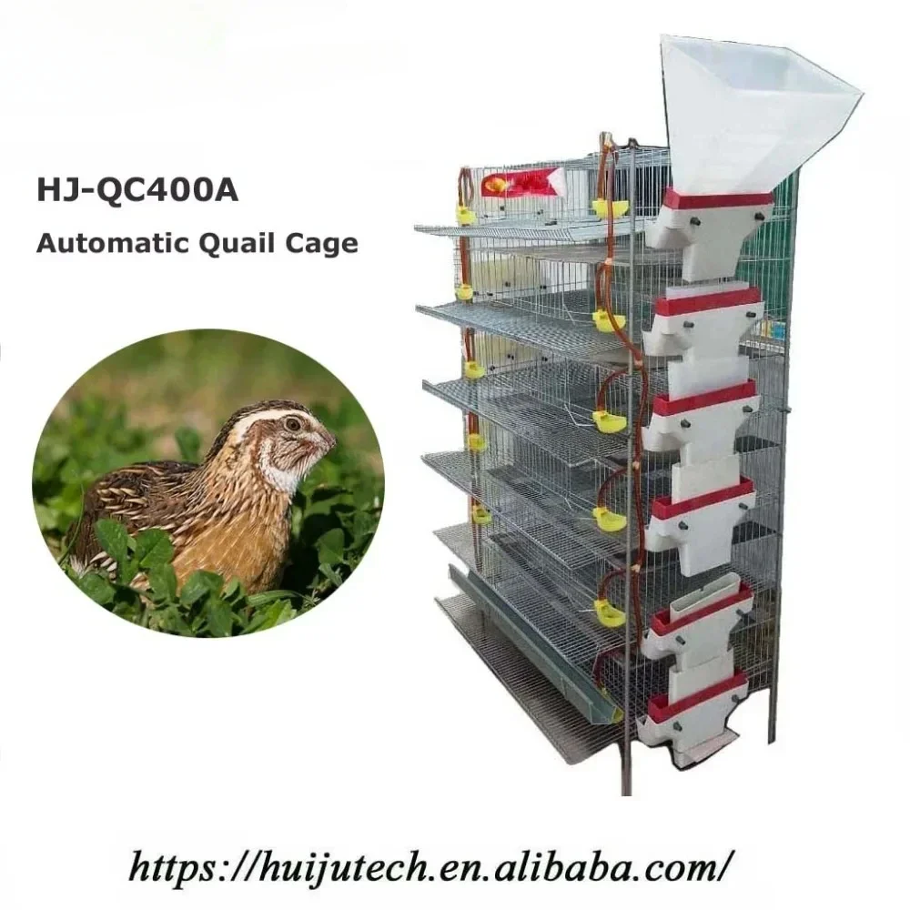 6 layer 300 quails Galvanized wire mesh quail cage conforms with healthy reasonable for poultry cage HJ-QC400A