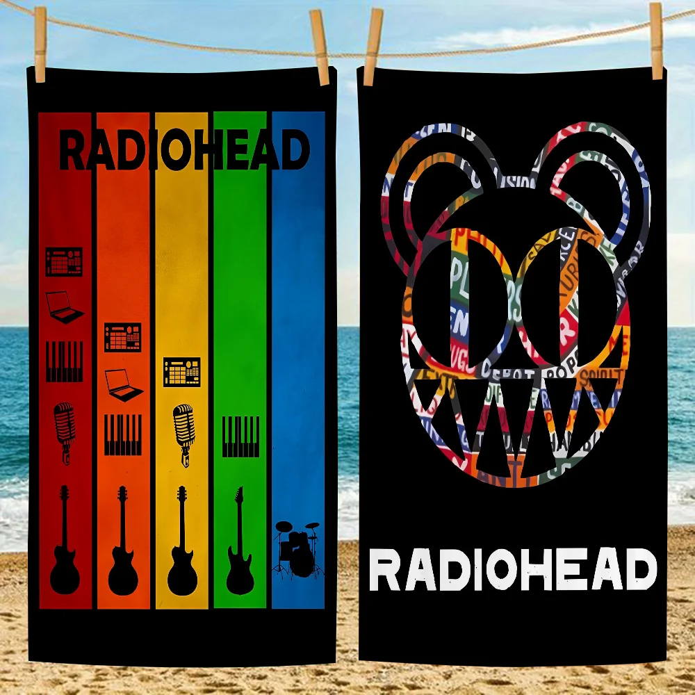 

R-Rock Band Radio-head Music Beach Towel For Kids Personalized Bath Towel Pool Towel Vacation Gift Picnic Towel Party Gift