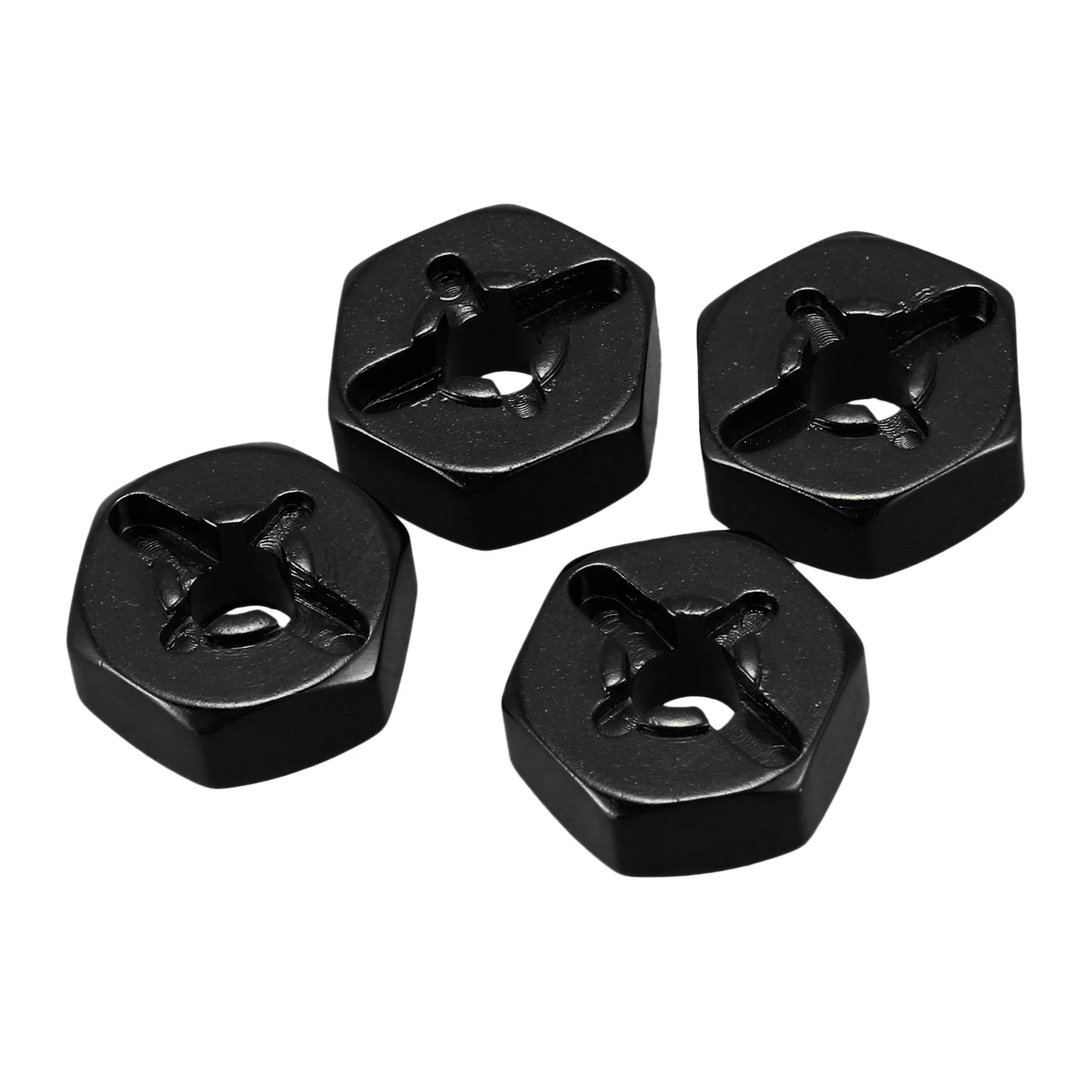 

PMPC_Aluminum Alloy 12mm Combiner Wheel Hub Hex Adapter Upgrades,Black