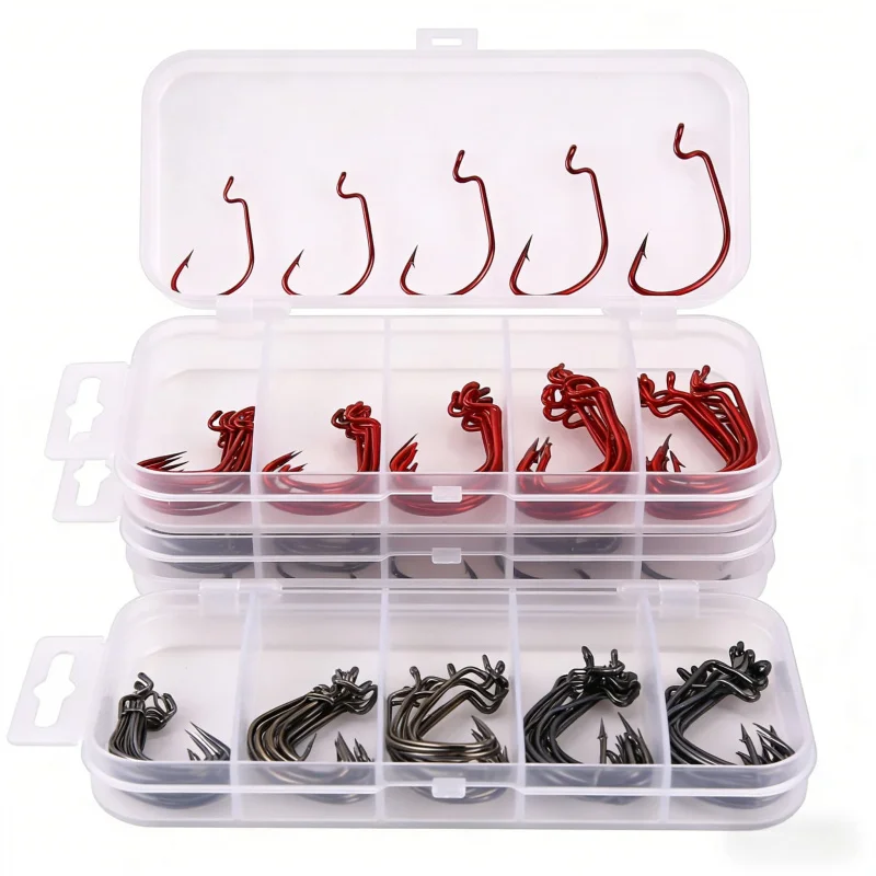 51Lure Bait Set with Soft Bait, Crankbait Hooks, Fishing Hoo