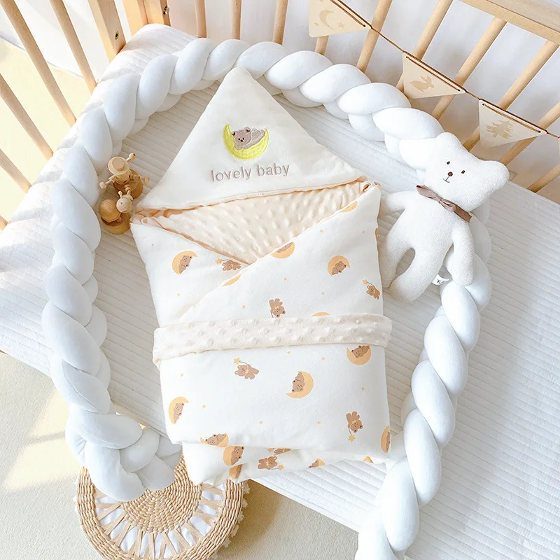 Soft Newborn Winter Warm Baby Wrap Blankets Baby Sleeping Bag Envelope For Newborn Sleepsack Cotton thicken Cocoon for baby