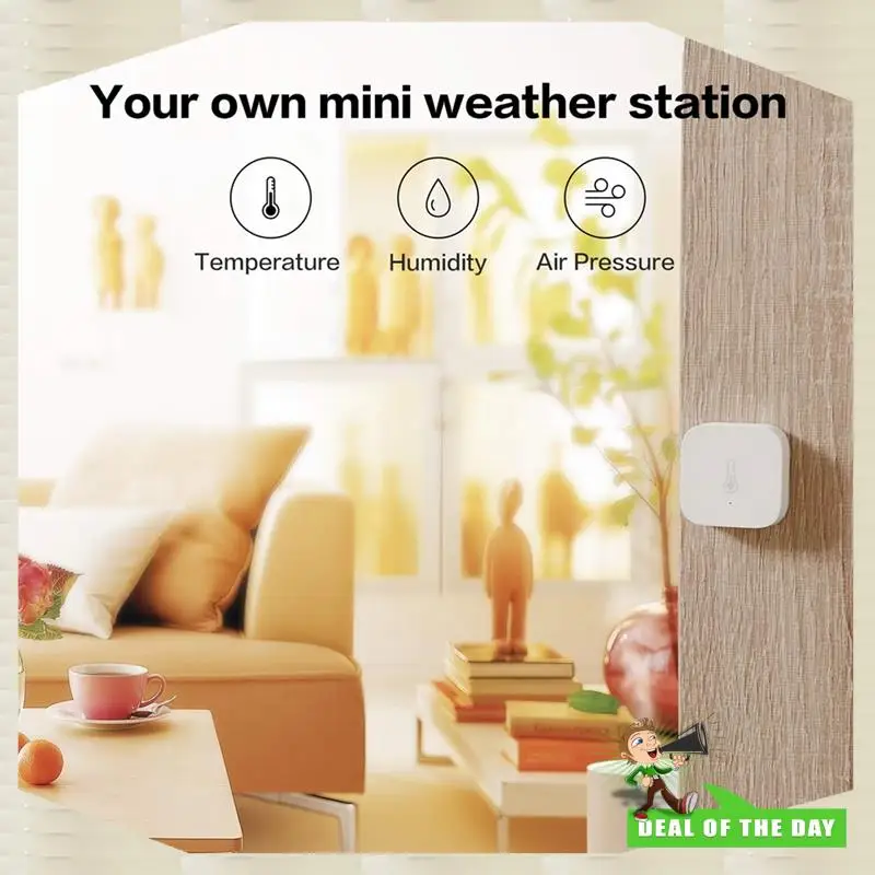 

24-часовая доставка Zigbee умный датчик температуры и влажности давление воздуха измерение окружающей среды гигрометр для Mi Home Homekit