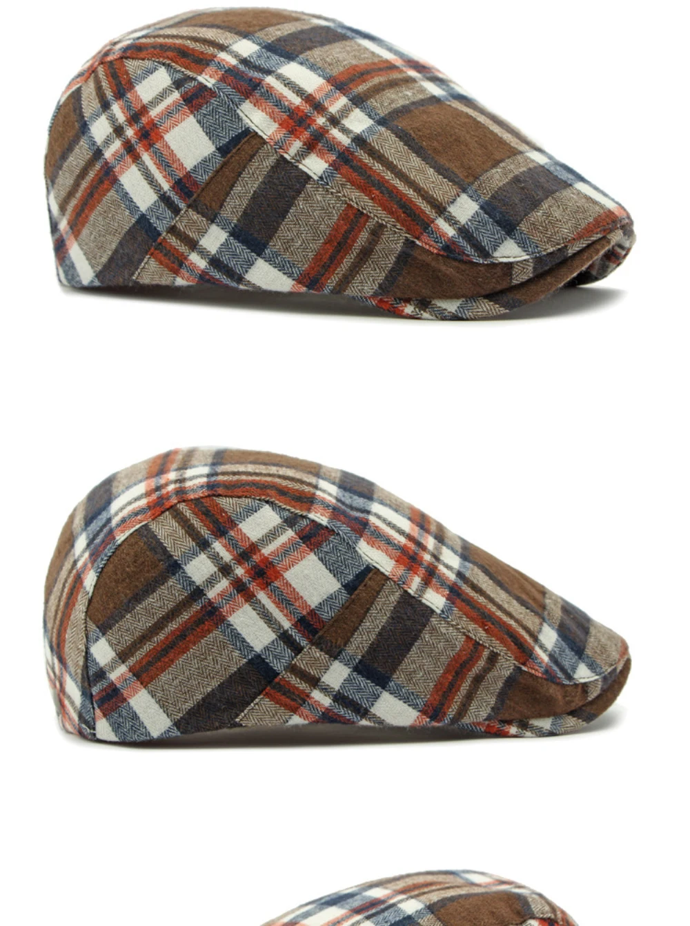 HT4697 Baskenmützen Frühling Herbst Herren Damen Kappen Vintage Künstler Maler Karierte Baskenmütze Männlich Weiblich Ivy Flatcap Verstellbare Baskenmützen – Detail 11