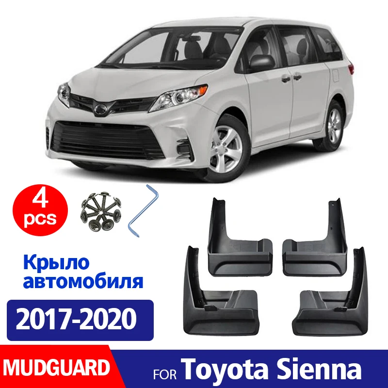 

2018 2019 2020 FOR Toyota sienna Mudguard Fender Mud Flaps Guards Splash Mudflaps Car Accessories Front Rear 4pcs