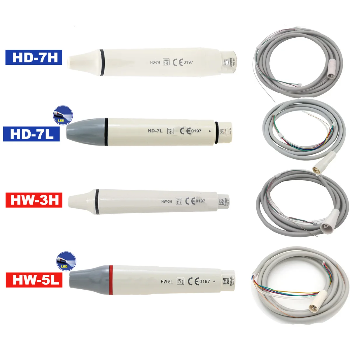 

den tal Ultrasonic Piezo Scaler Handpiece LED HW-5L/HD-7H/HW-3H Scaling Tips Fit UDS EMS Ultrasonic Scaler