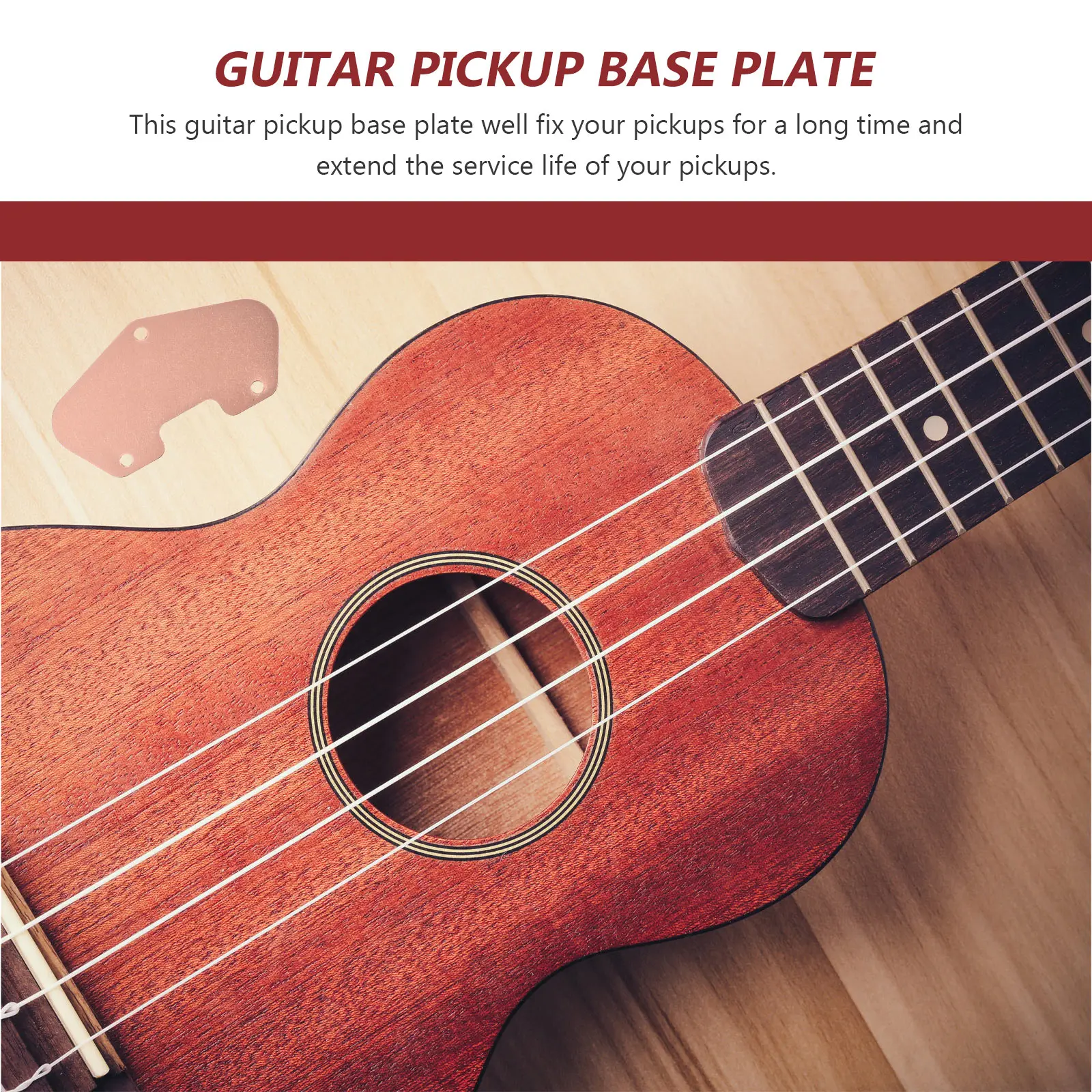 

Sturdy Copper Guitar Pickup Baseplate Safe Material Smooth Surface Practical Long Term Use Guitar Pickup Base Plate