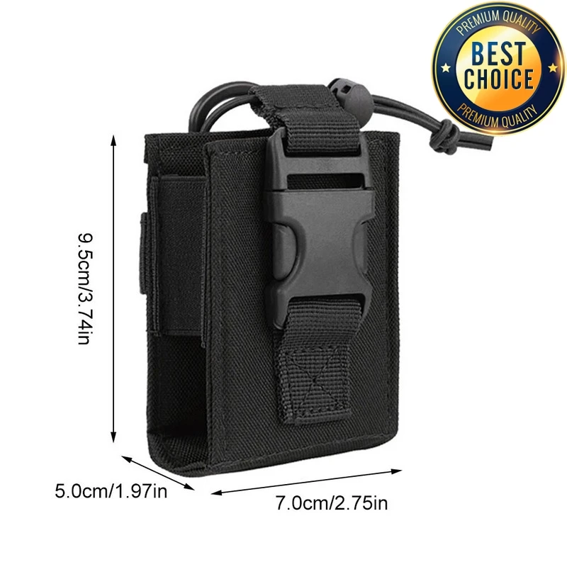 1000D Portable Tactical Molle Radio Walkie Talkie Pouch Holder Pocket Interphone Holster Carry Bag Walkie-Talkie Case Holder