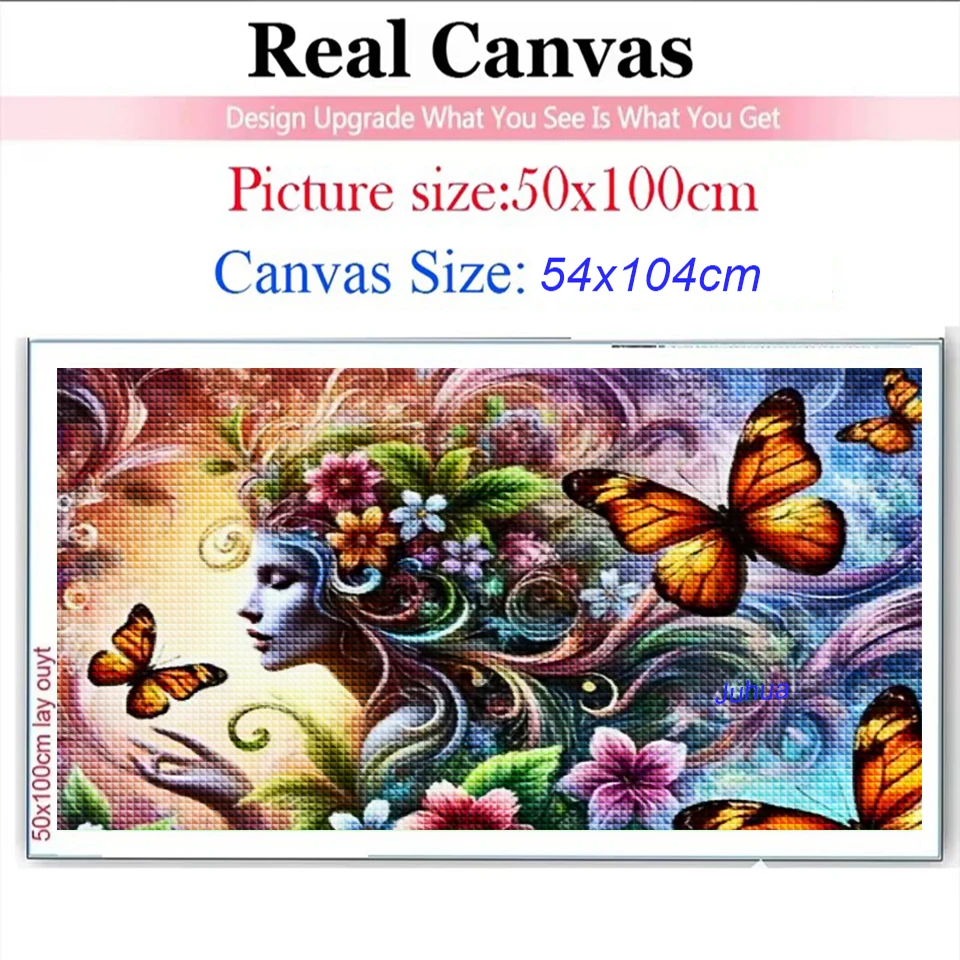 Mystical Fantastic Harmony Woman diy 5D diamond painting large size full Round diamond mosaic embroidery cross stitch kits Decor