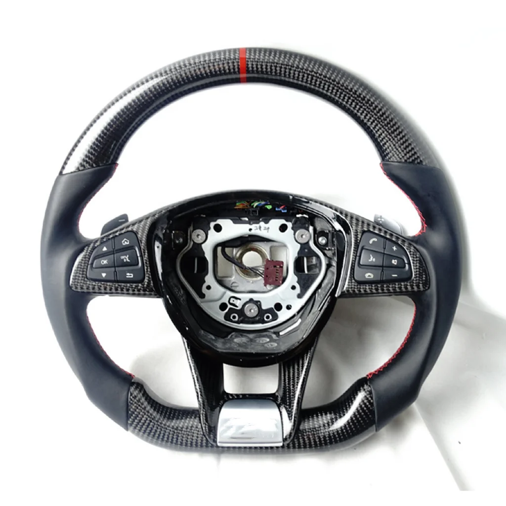 For older models upgraded new Mercedes W205 generation AMG W204C180 modified carbon fiber steering wheel