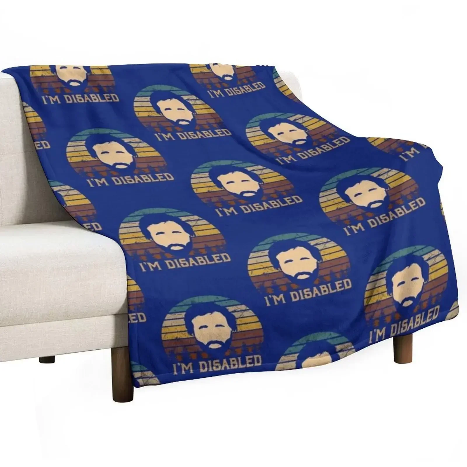 Vintage IT Arts Crowd Sitcom - I_m Disabled Throw Blanket Cute Vintage Luxury St Plaid on the sofa Flannel Decoratives Blankets