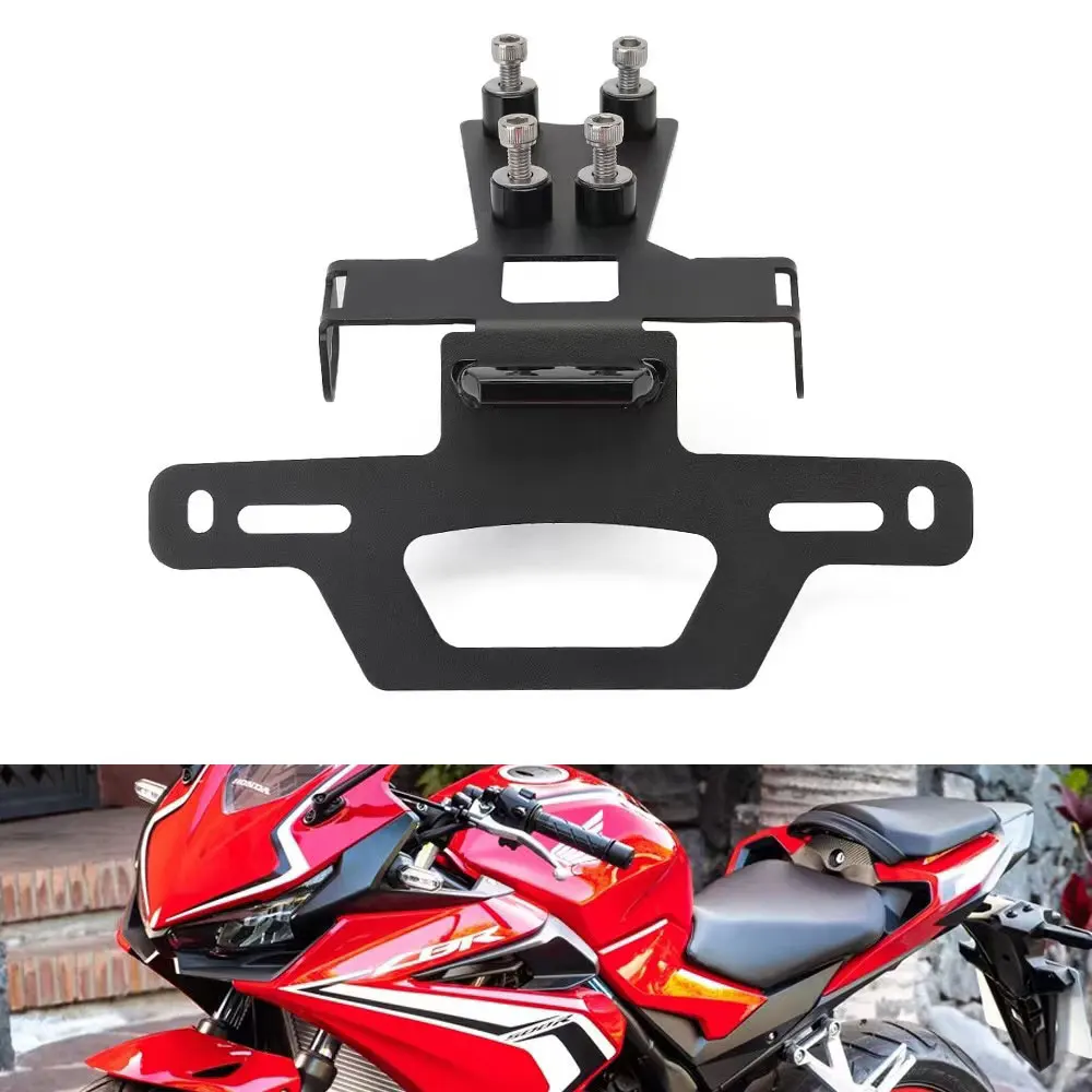 For Honda CBR500R CB500F 2019 -2022 2023 Motorcycle License Plate Holder Turn Signal Lights Tail Tidy Fender Eliminator With LED