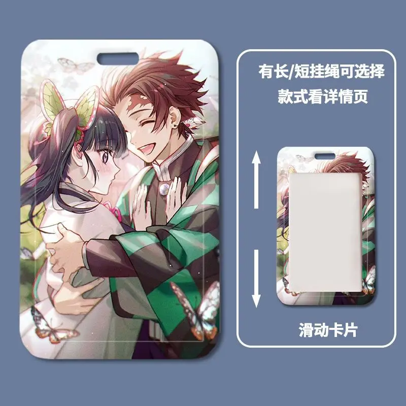 Étui à Cartes Dessin Animé Kochou Shinobu 7x10 Cm - Compatible RFID, Porte-carte D'identité, étudiant, Crédit - 12
