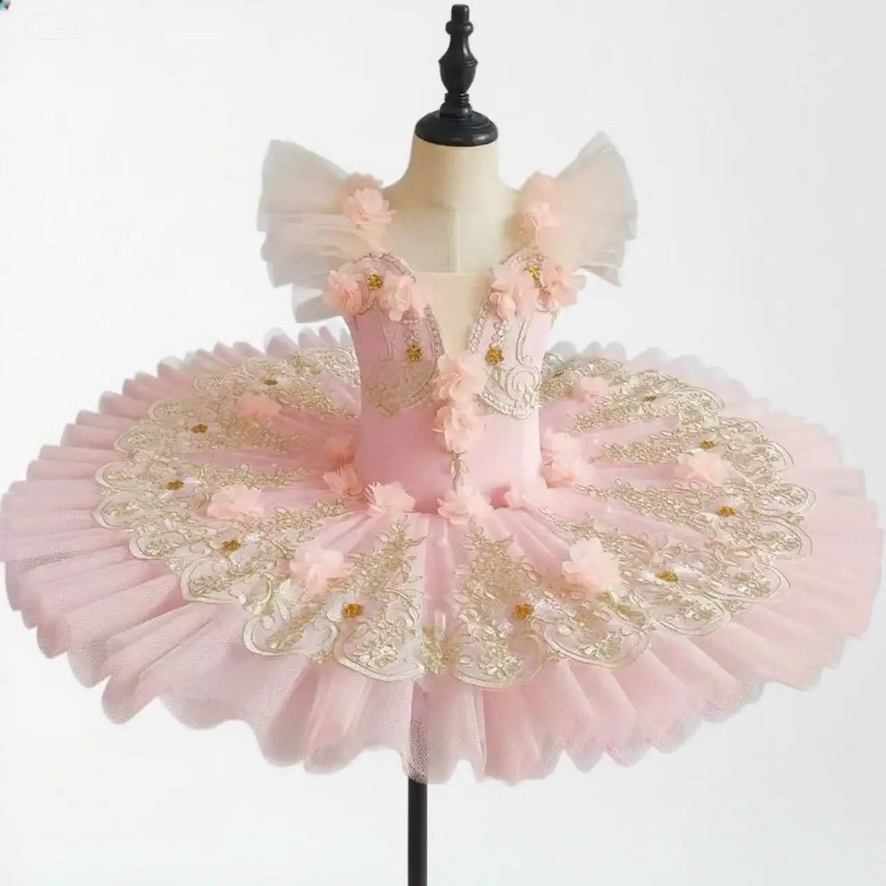 

Girl Professional Ballet Tutu Dance Dress Performance Costume Kids Ballerina Dancewear white Swa