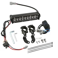 Kit de barra de luz LED para Motocross de 60W con soporte de montaje, cableado de interruptor para CRF250F CRF110 TTR110 YZF250 RM KX SSR SDG Dirt Pit Bike