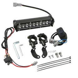 60W Motocross LED Light Bar Kit with Mounting Bracket Switch Wiring for CRF250F CRF110 TTR110 YZF250 RM KX SSR SDG Dirt Pit Bike