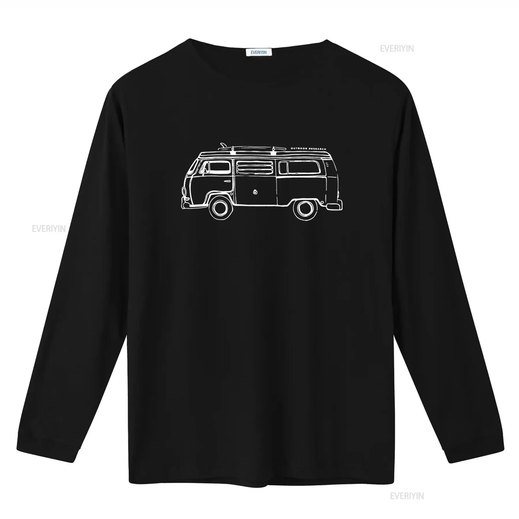Outdoor Research Retro Van T Shirt for Casual Streetwear Summer Fashion vintage Washed Breathable fashion Comfortable Soft