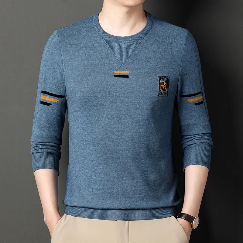 

2025 Autumn/Winter New Phantom Logo Men's Sweater Long Sleeve Casual Top Crew Neck T-Shirt