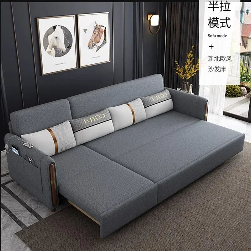 Nordic Waterproof Living Room Sofa Modern Storage Luxury Sofa Bed Foldable Reclinable Sofa Cama Plegable Bedroom Furniture