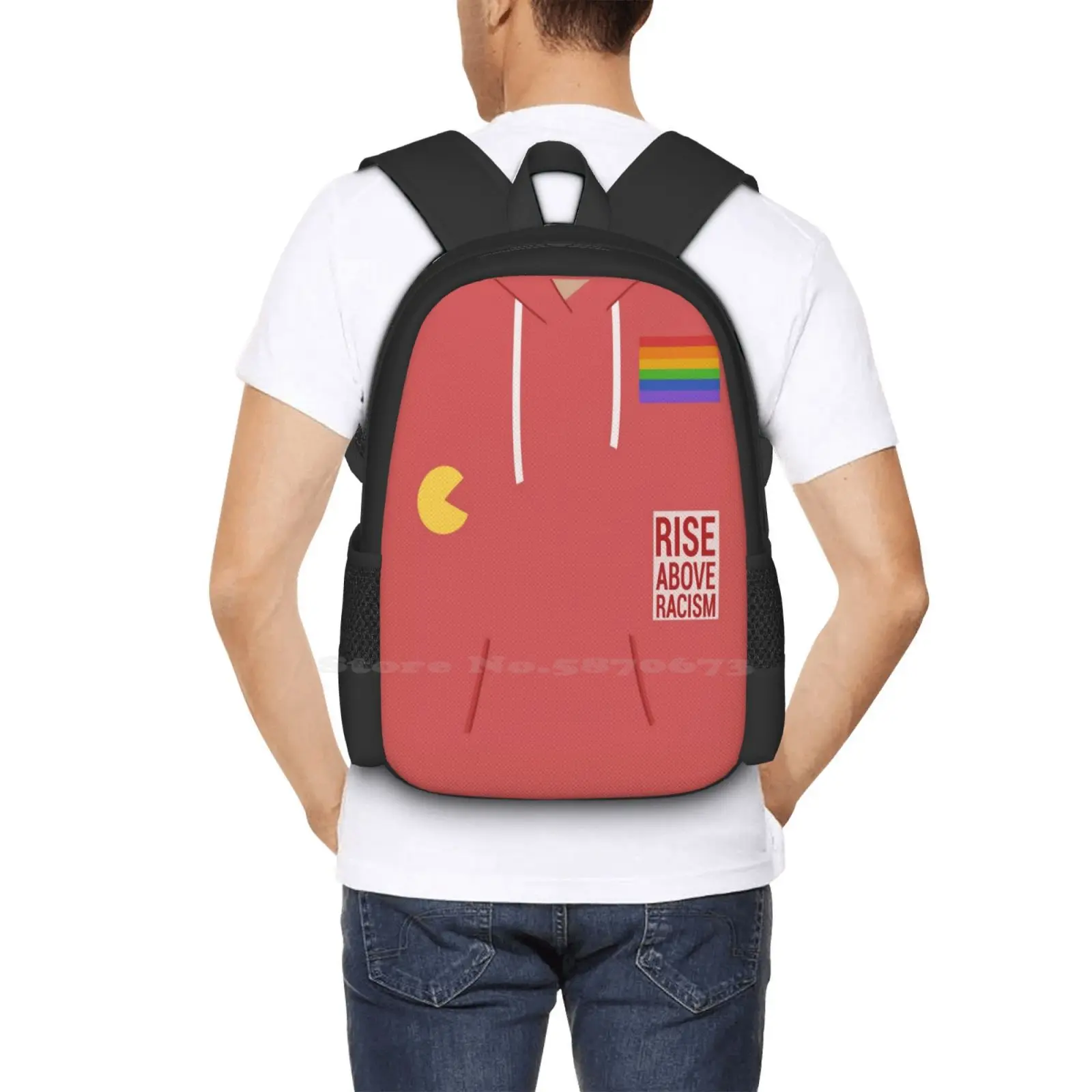 Mell's Hoodie Muster Design Tasche Studenten Rucksack Michael Mell mehr Chill Michael Mchel Mell Musicals Broadway Musical sein