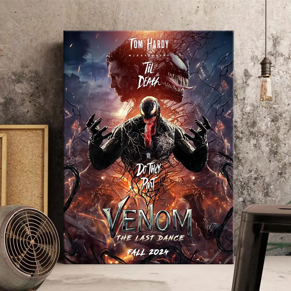 Marvel Movie Poster Venom The Last Dance Canvas Wall Art Print Mural Home Decor Marvel Lover Gift Unframed