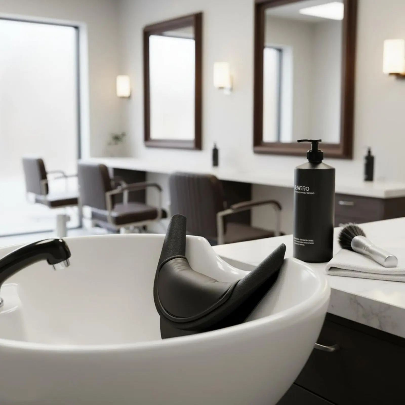Shampoo Bowl Neck Rest Universal Pad Salon Sink Neck Pillow Comfortable Hair Washing Headrest  for Barbers salon Spa