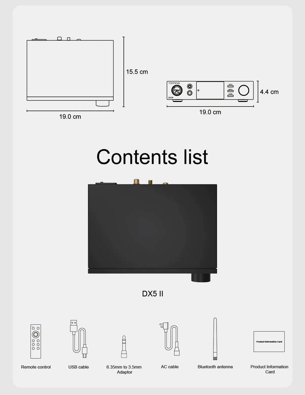 TOPPING DX5 II Vollständig Symmetrischer DAC & Kopfhörerverstärker Combo Dual ES9039Q2M DSD512 PCM768kHz LDAC Decoder Verstärker – Detail 19