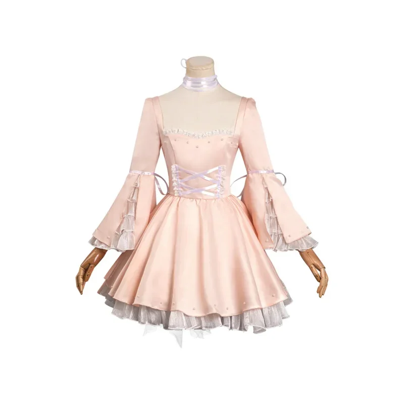 Cosbao Anime Chobits Roleplay Fantasia Rie Tanaka Chi Cosplay Women Costume Pink Dress Halloween Carnival Disguise Role Playing