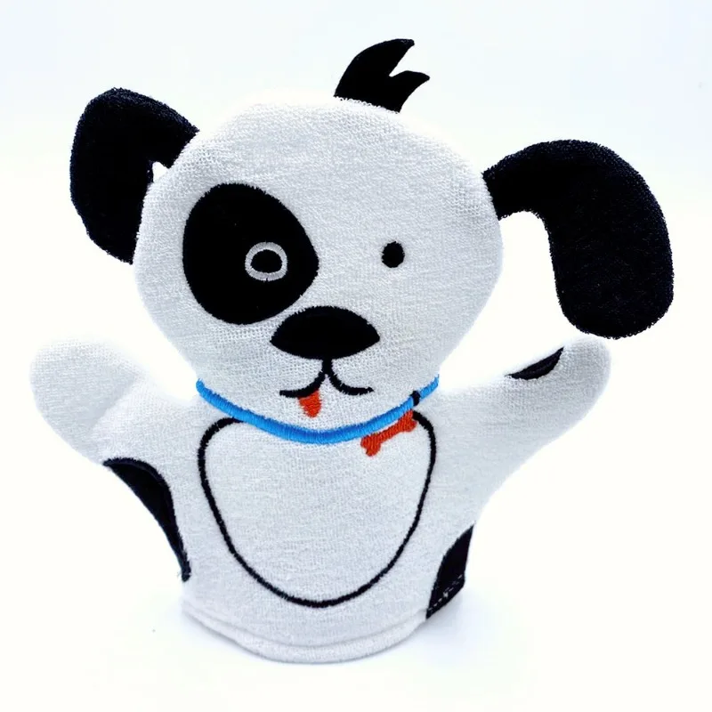 Baby Bath Gloves for Kids Toddlers Cartoon Animal Shape Shower Brush Washcloth for Bathing Children Wash Clean Shower Massage