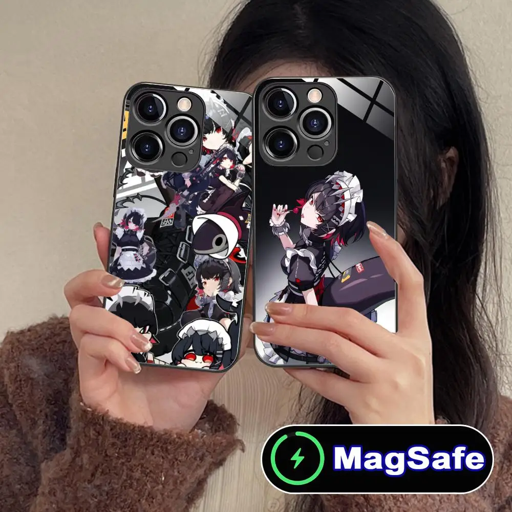 Zenless Zone Zero Ellen Joe Phone Case for iPhone 17 16 15 14 13 12 11 Pro Max Plus Mini MagSafe Glass Colour Cover Pretty Cover #2