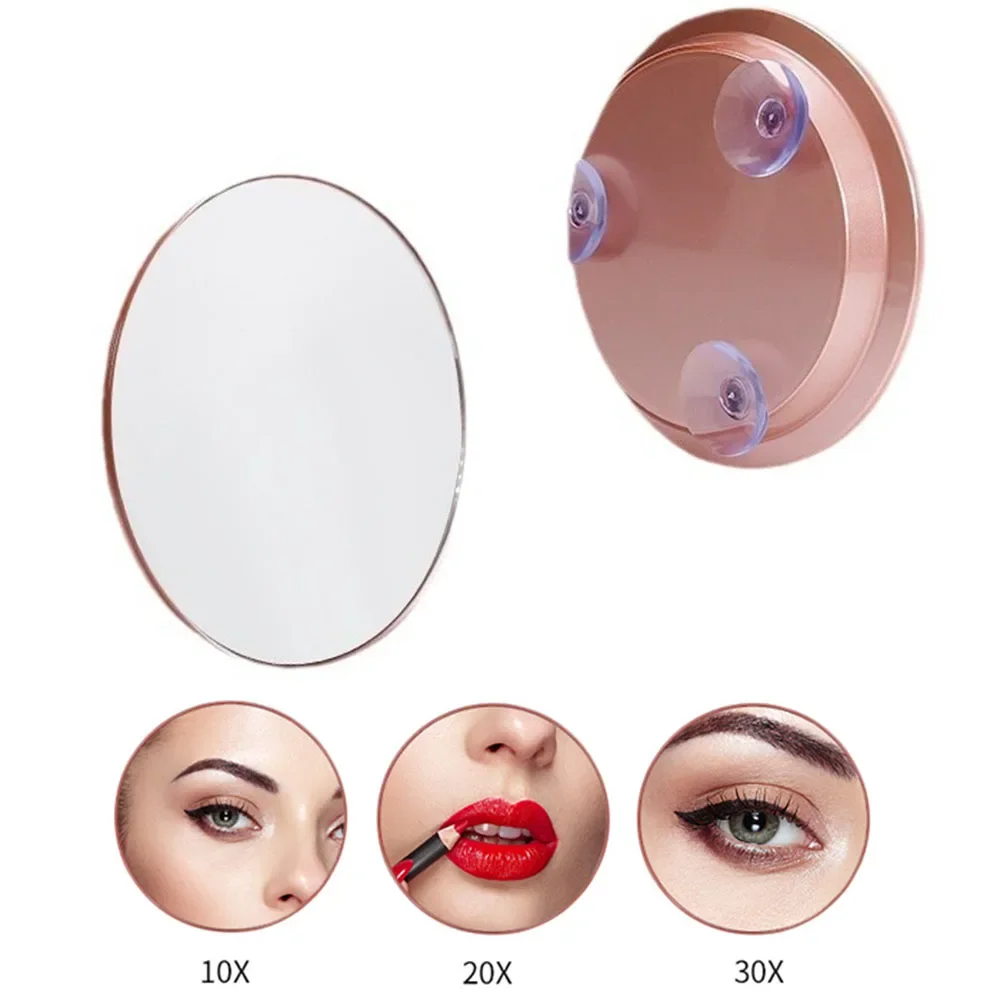 

10X20X30X Magnifying Mirror Concave Glass Convenient with 3 Mounting Suction Cups Bathroom Makeup Suction Cup Mirror 6 Inch