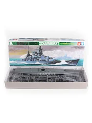 TAMIYA assembled ship model kit 77518 Scharnhorst battleship cruiser  Water Line Series 1/700