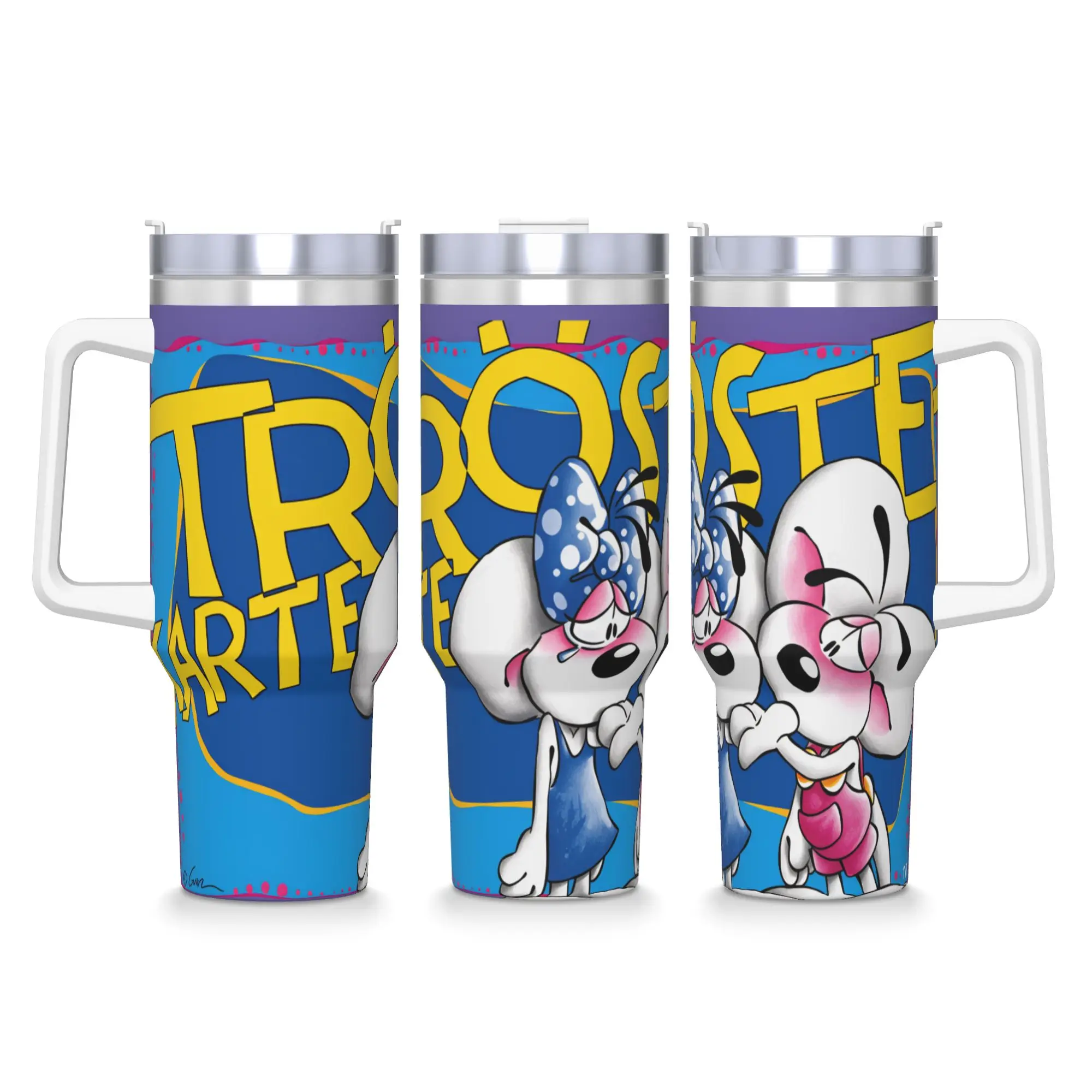 Stainless Steel Tumbler Comic Cartoons Diddl  Thermal Cups  Leakproof Cold Drink Car Mugs Camping Custom Water Bottle