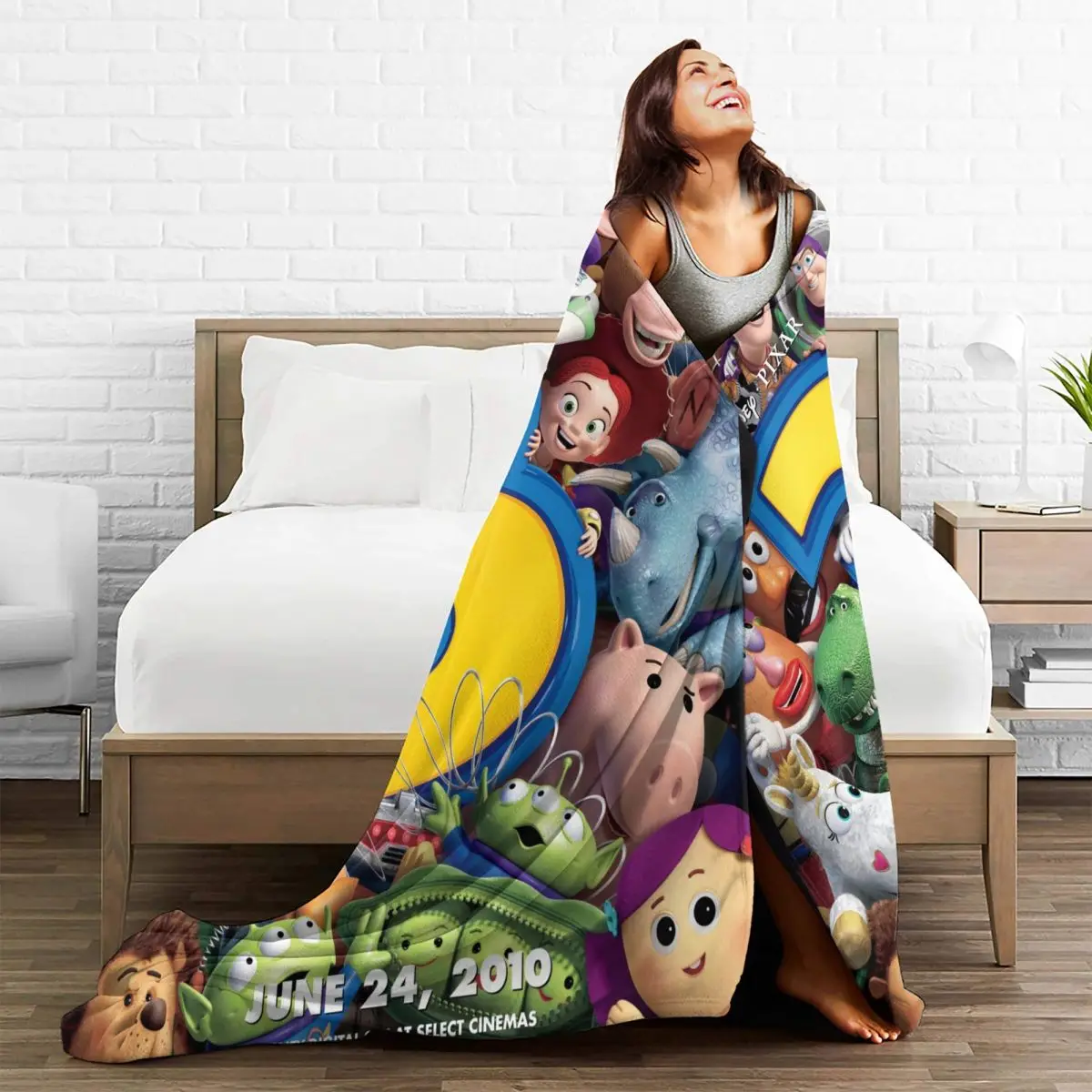 Toy Story Blanket Soft Warm Comfortable Plush Throw Blanket For Bedroom Travel Flannel Bedspread Bed Cover