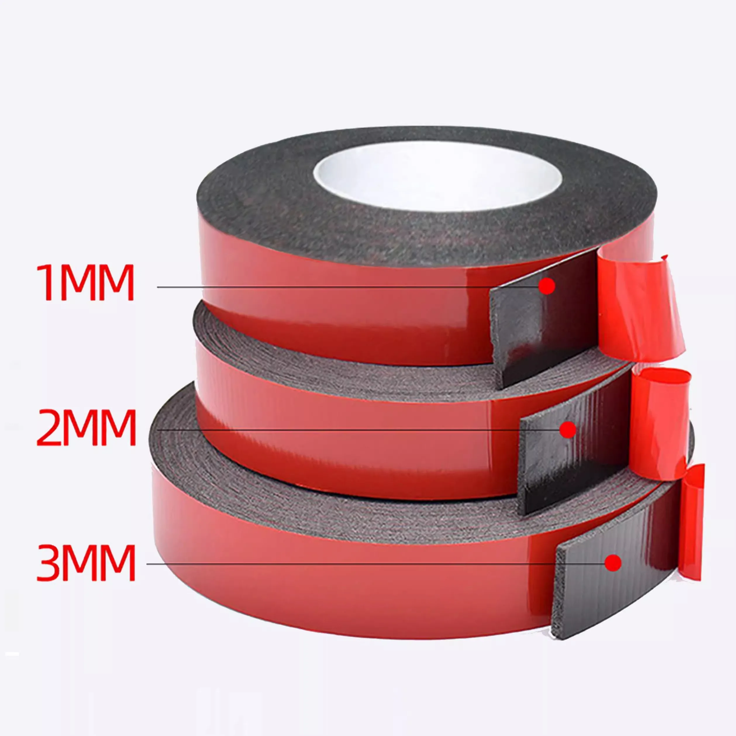 10 M Strong Double Side Adhesive Foam Tape Thick 1/2/3mm Wall Tape Suitable For Mounting Fixing Pad Home Office Car Outdoor Use