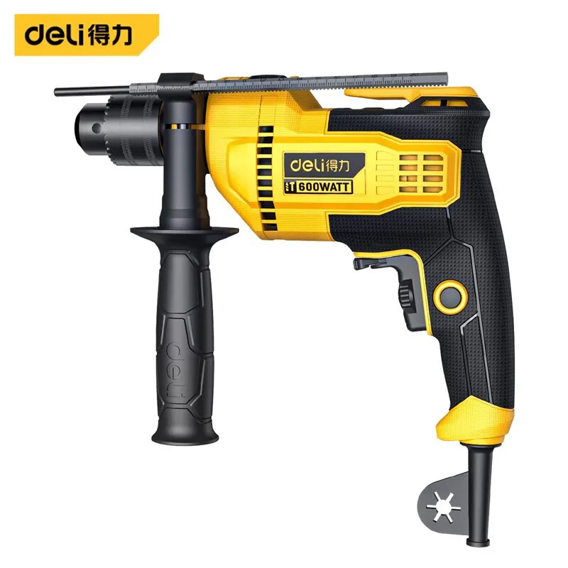

Deli lightweight electric hammer drill, household high power cordless electric drill, concrete drilling, adjustable speed multi-