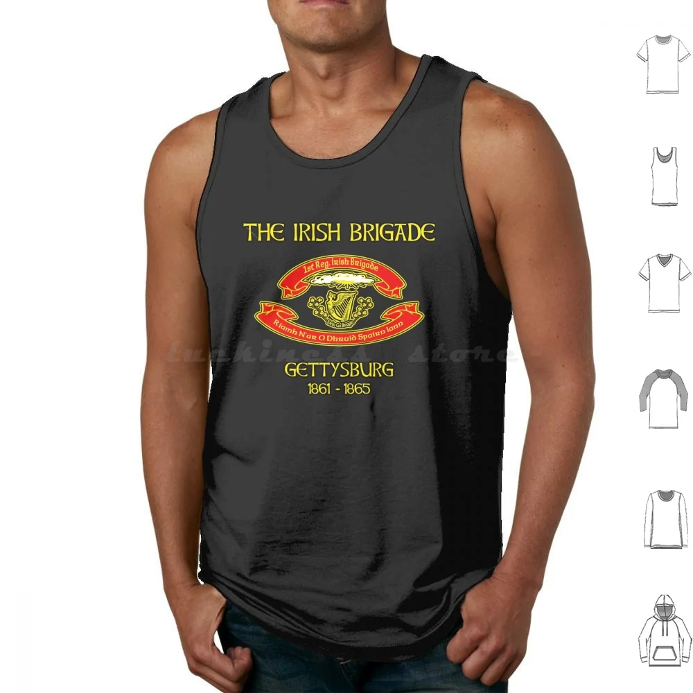 Irish Brigade American Civil War Tank Tops Print Cotton History America Civil War Military Union Army Gettysburg Usa Irish