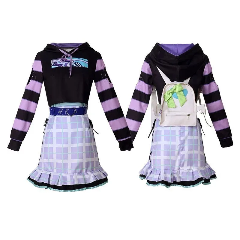 متوفر في المخزون Asahina Mafuyu Yoisaki Kanade Akiyama Mizuki Shinonome Ena تأثيري أنيمي الملونة المرحلة تأثيري حلي شعر مستعار للنساء