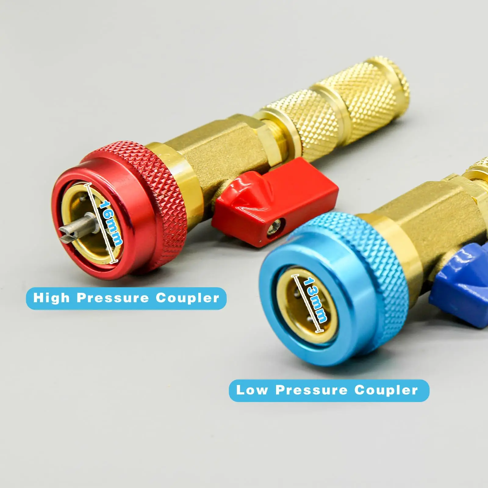 R134A AC Valve Core Spool Quick Remover Installer Tool Set, High Pressure Air Conditioning Spool Removal Tool