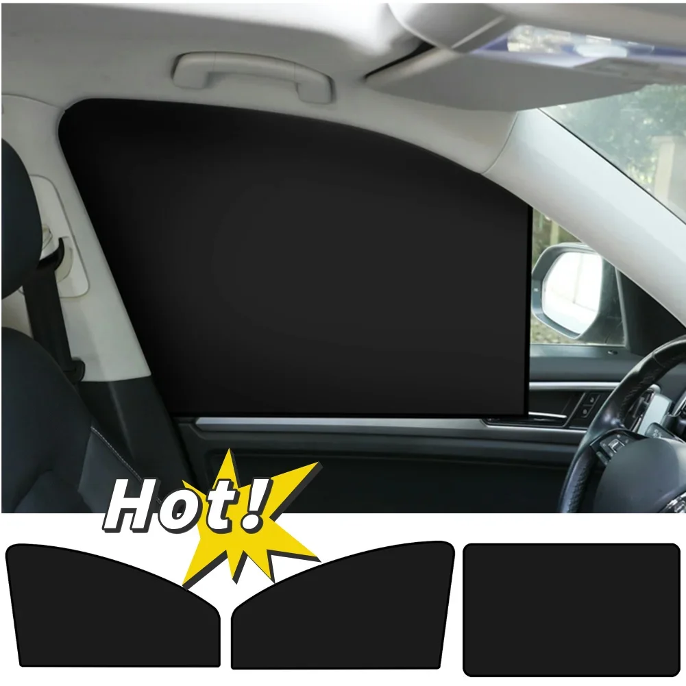 

Магнитные шторки для передних и задних окон автомобиля, солнцезащитные сетки на боковые стекла с отверстиями, защита от УФ-излучения