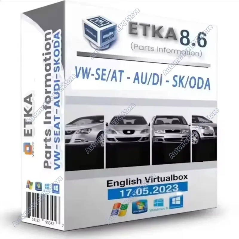 Latest ETKA 8.5+ ET KA 8.6 International English Virtualbox Image Updated 17.05.2023 Group Vehicles Electronic Parts Catalog 8.5