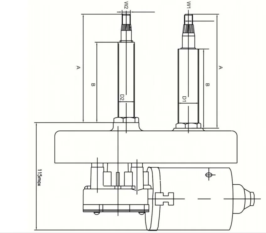 ZD92 Wiper Motor For Tractor truck 12V 24V 5.6 nm for Marine ship boat special vehicles agricultural equipment OE 107.888