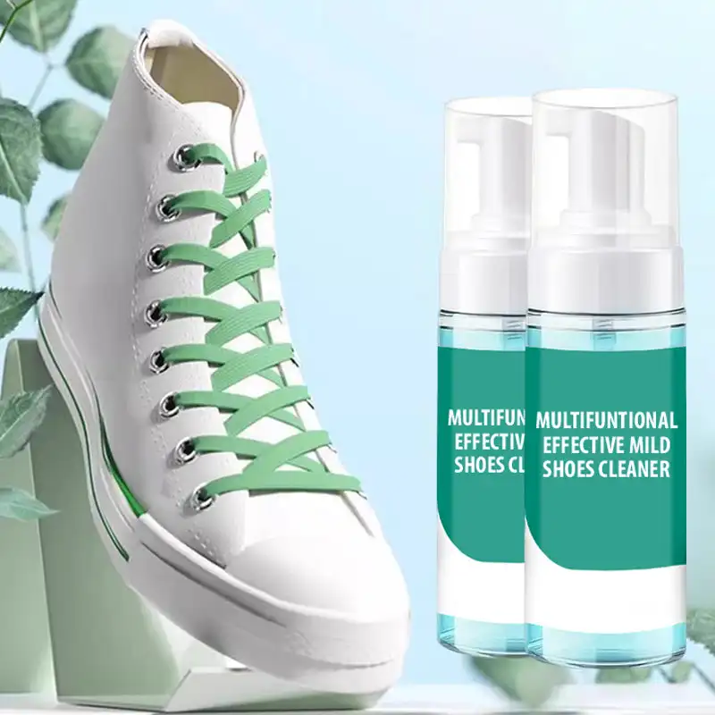 150ml Multifuntional Effective Mild Shoes Cleaner,cleaning and decontamination, no-wash foam whitening agent , shoe polishing