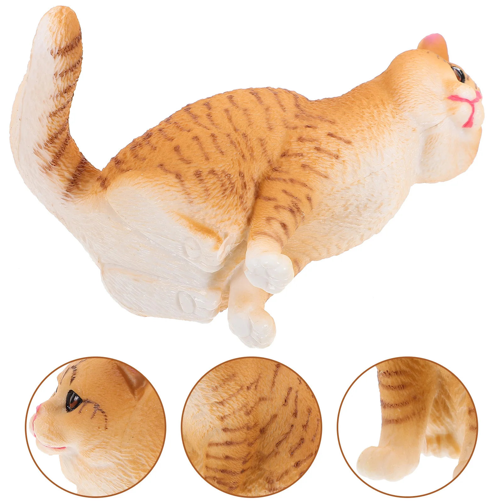 البلاستيك حديقة القط تمثال جميل القط الديكور في الهواء الطلق علامة ديكور المنزل سطح المكتب رف الكتب هدية حديقة تمثال الديكور