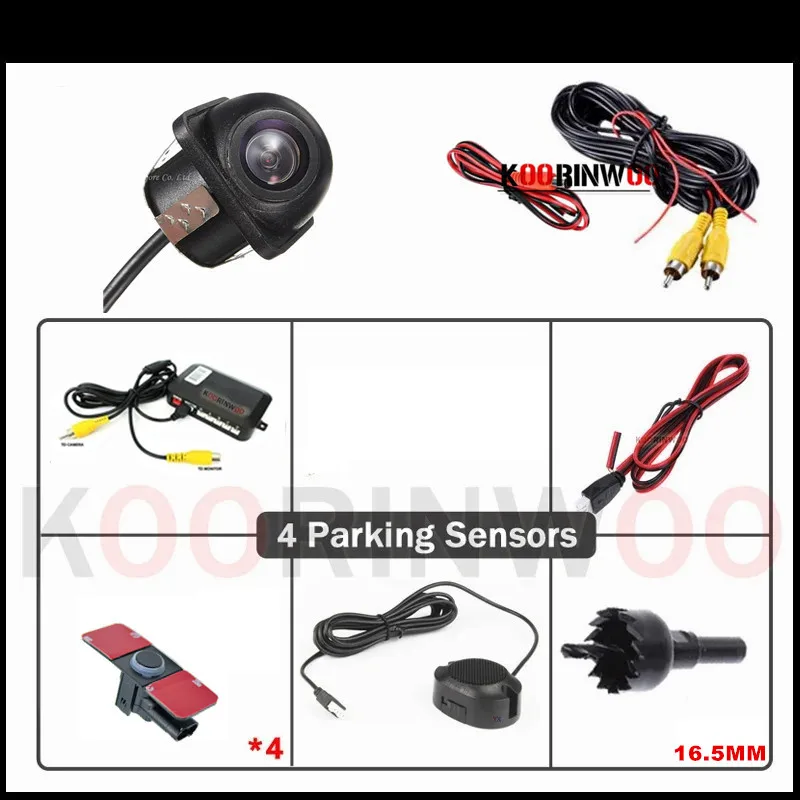 

Car Parking Sensor 16.5mm With Auto Rearview Camera Vechile Recoil Blind Spot Detection System Parktronic Electronic Accessories