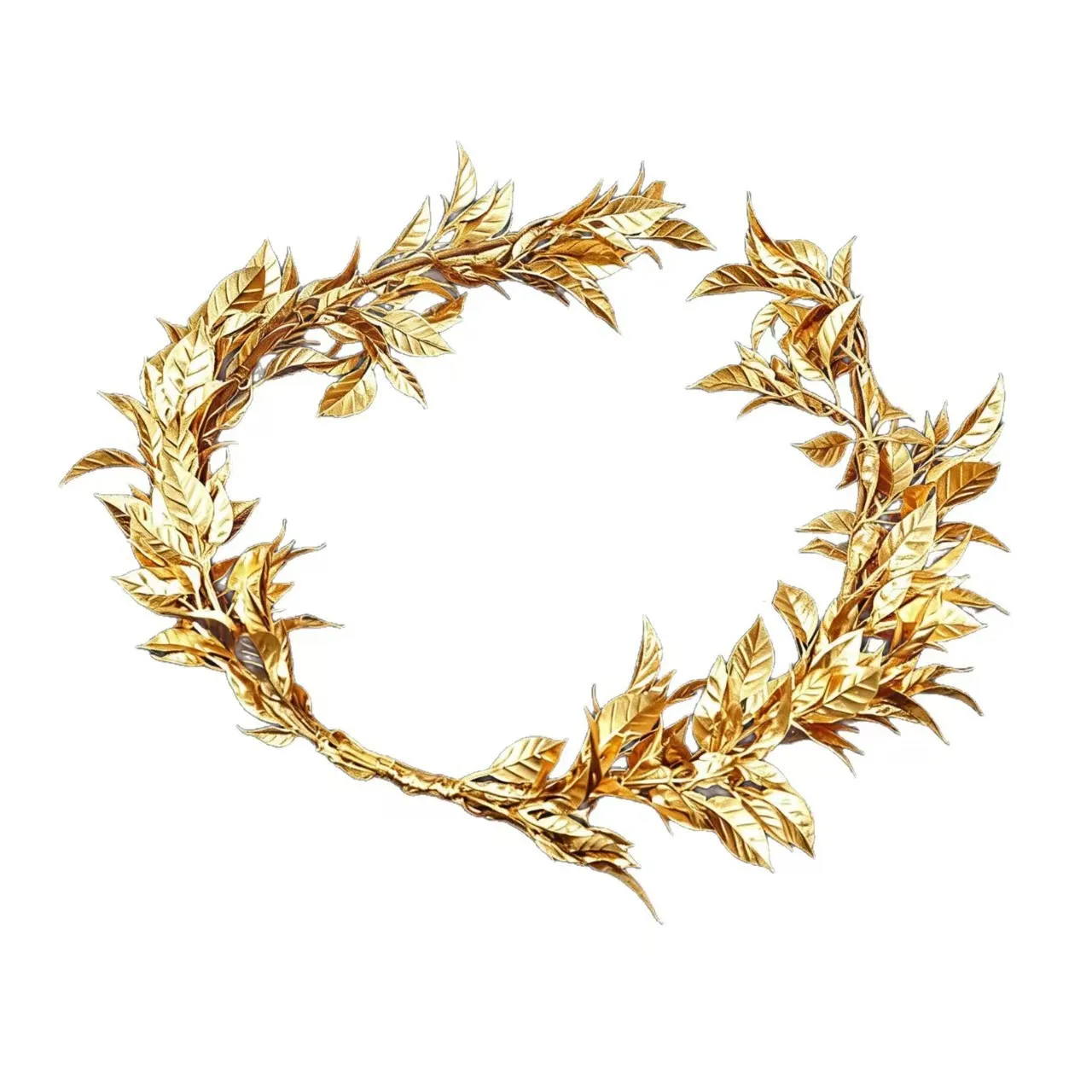Gold Metal Leaf Hairband Three Dimensional Golden Leaf Headband for Bride Wedding Outdoor Photo Shoot Atmosphere view 5