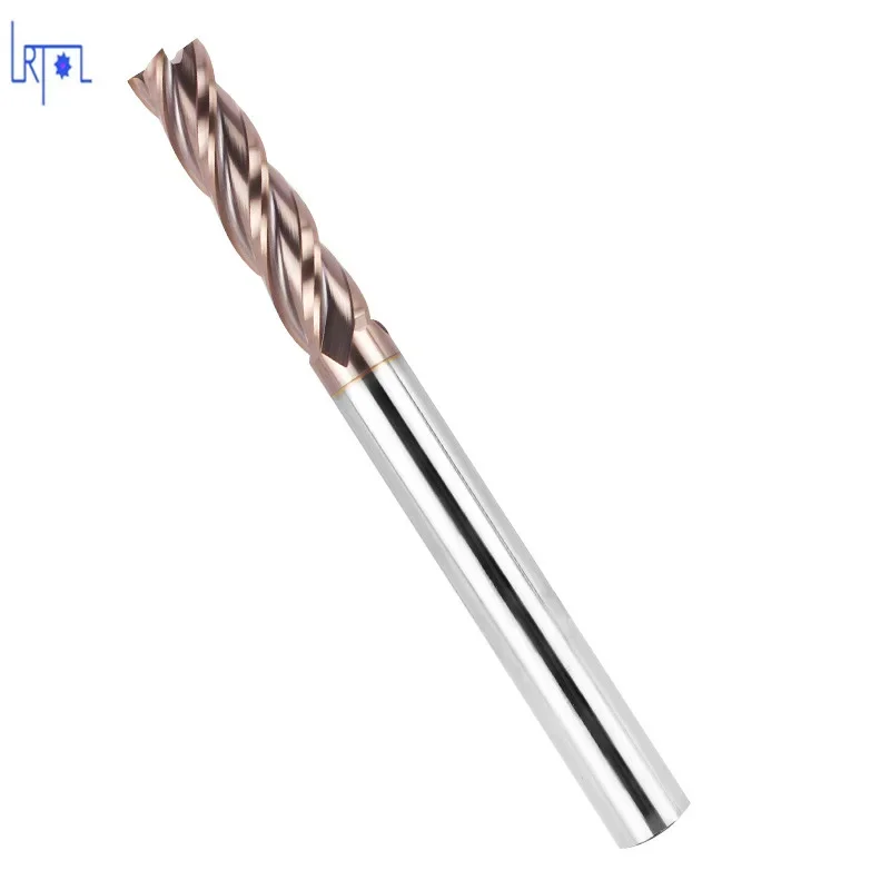 5PCS HRC50 D3 4 5 6*L100mm 4 Flutes Extra Long Tungsten Carbide Flat Square  End Mill Set CNC Tool Milling Cutter of Machine